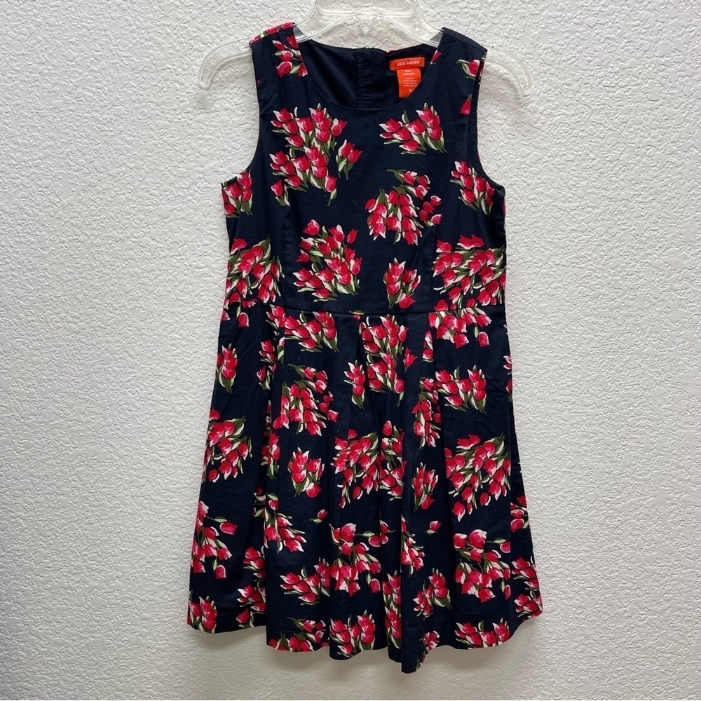Joe Fresh Girls SIze 10 Dress Floral Tank Sleeveless Spring Flower